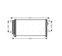 Condenseur de climatisation IVA5089D AVA QUALITY COOLING pour IVECO