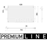 MAHLE ORIGINAL AC 99 000P Condenseur, climatisation