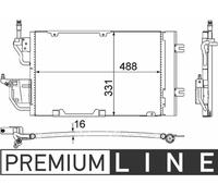 MAHLE ORIGINAL AC 400 000S Condenseur, climatisation
