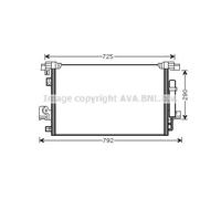 AVA COOLING SYSTEMS MT5210D Condenseur, climatisation