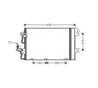 AVA COOLING SYSTEMS OL5366D Condenseur, climatisation
