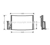 AVA COOLING SYSTEMS OLA5241 Condenseur, climatisation