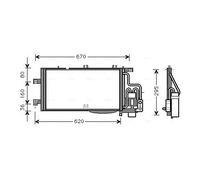 Condenseur de climatisation OLA5310D AVA QUALITY COOLING pour OPEL CHEVROLET