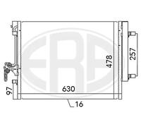 Condenseur de climatisation R 134a 667115 ERA pour VOLVO V60 I V70 III S80 II