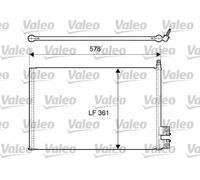Condenseur de climatisation R 134a 814083 VALEO pour FORD FIESTA V FUSION