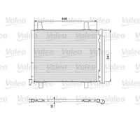Condenseur de climatisation R 134a 814168 VALEO pour VW SKODA SEAT