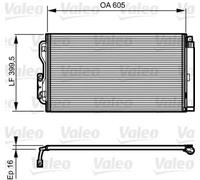 VALEO Condenseur climatisation 814191 – pour BMW Série 1/2/3/4, i3, i8