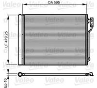 Condenseur de climatisation R 134a 814192 VALEO pour BMW 5 5 Touring 7