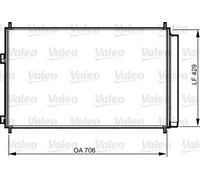 Condenseur de climatisation R 134a 814204 VALEO pour TOYOTA RAV 4 III PREVIA III