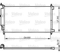 Valeo Condenseur de climatisation 814221 R 134a pour NISSAN JUKE