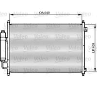 Condenseur de climatisation R 134a 814231 VALEO pour NISSAN X-TRAIL II