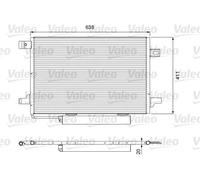 Condenseur de climatisation R 134a 814249 VALEO pour MERCEDES-BENZ