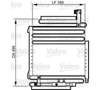 Valeo Condenseur de climatisation 814288 R134a pour AUDI Coupe B3/90 B3/90 B2