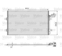 Condenseur de climatisation R 134a 814324 VALEO pour VOLVO V50 C30 S40 II