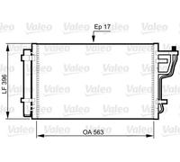Condenseur de climatisation R 134a 814351 VALEO pour KIA HYUNDAI