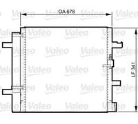 Condenseur de climatisation R 134a 814370 VALEO pour AUDI PORSCHE