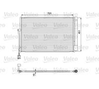 Condenseur de climatisation R 134a 814379 VALEO pour PORSCHE VW