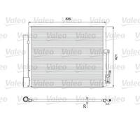 Condenseur de climatisation R 134a 814382 VALEO pour OPEL MERIVA B Monospace