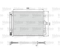Condenseur de climatisation R 134a 814402 VALEO pour KIA SOUL I