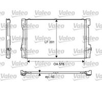 Condenseur de climatisation R 134a 817675 VALEO pour VOLVO 850 S70 V70 I S80 I