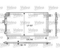 VALEO Condenseur (climatisation) 817739 R134a pour Chrysler Voyager IV