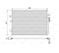 Condenseur de climatisation R 134a 822625 VALEO pour DODGE FIAT
