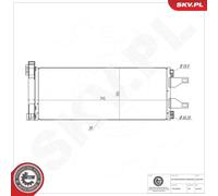 Condenseur, climatisation ESEN SKV 86SKV008