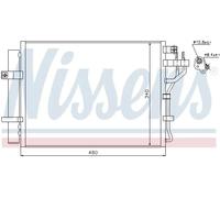 Condenseur de climatisation R 134a 940219 NISSENS pour KIA PICANTO II