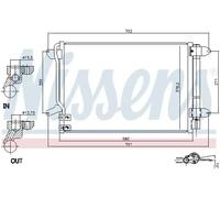 Condenseur de climatisation R 134a 940238 NISSENS pour VW JETTA IV BEETLE