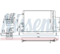 Condenseur de climatisation R 134a 940405 NISSENS pour HYUNDAI i20 I
