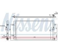Condenseur de climatisation R 134a 940453 NISSENS pour AUDI PORSCHE