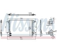 Condenseur de climatisation R 134a 940907 NISSENS pour VW JETTA IV BEETLE