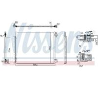 NISSENS Condenseur (climatisation) 940949 Compatible avec: RENAULT MEGANE IV Stufenheck