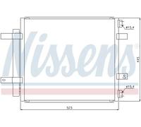 Condenseur de climatisation R 134a 94866 NISSENS pour JAGUAR DAIMLER