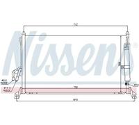 Condenseur de climatisation R 134a 94930 NISSENS pour INFINITI FX