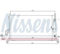 Condenseur de climatisation R 134a 94930 NISSENS pour INFINITI FX