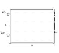 AVA COOLING SYSTEMS AL5159D Condenseur, climatisation