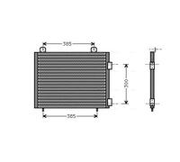 Condenseur de climatisation R 134a AU5141 AVA QUALITY COOLING pour LAND ROVER