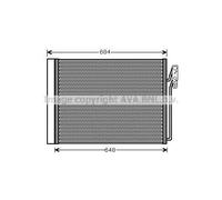 Condenseur de climatisation R 134a AUA5211D AVA QUALITY COOLING pour LAND ROVER