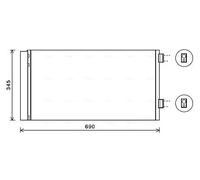 AVA COOLING SYSTEMS BW5414D Condenseur, climatisation