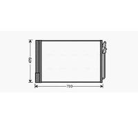AVA COOLING SYSTEMS BWA5370D Condenseur, climatisation