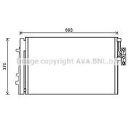 Condenseur de climatisation R 134a BWA5479D AVA QUALITY COOLING pour BMW ALPINA