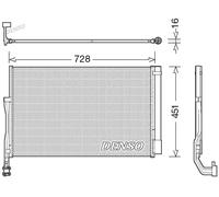 Condenseur, climatisation DENSO DCN02007
