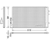 Condenseur de climatisation R 134a DCN05014 DENSO pour BMW ALPINA