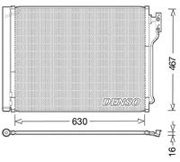 Condenseur de climatisation R 134a DCN05031 DENSO pour BMW 5 5 Touring