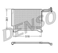Condenseur, climatisation DENSO DCN05100