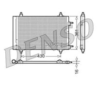 Denso Condenseur de climatisation DCN07019 R 134a pour Citroën Peugeot