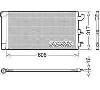 Condenseur de climatisation R 134a DCN09144 DENSO pour FIAT PANDA