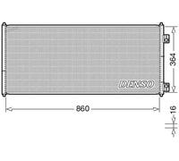 DENSO Condenseur de climatisation DCN10032 pour Ford Transit R134a