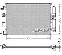 Denso Condenseur (climatisation) DCN10046 R134a pour FORD C-MAX II, FOCUS III